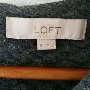 LOFT Gray quilt style dress